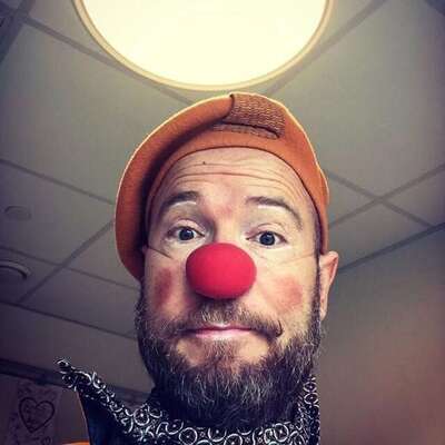 Ein Bild von Patrick als Clown 